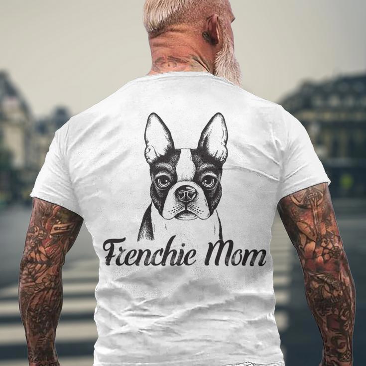 Frenchie Mom French Bulldog Dog Lover Women 612 Trending Shirt Men's Crewneck Short Sleeve Back Print T-shirt Gifts for Old Men