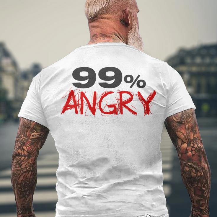 Funny 99 Angry Classic Tshirt V2 Men's Crewneck Short Sleeve Back Print T-shirt Gifts for Old Men