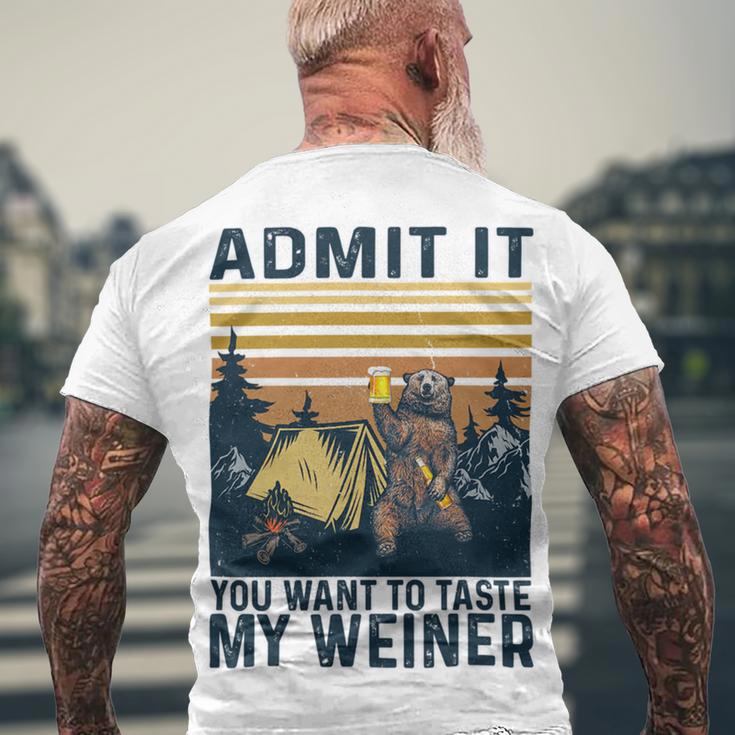 Funny Camping Admit It You Taste My 57 Shirt Men's Crewneck Short Sleeve Back Print T-shirt Gifts for Old Men