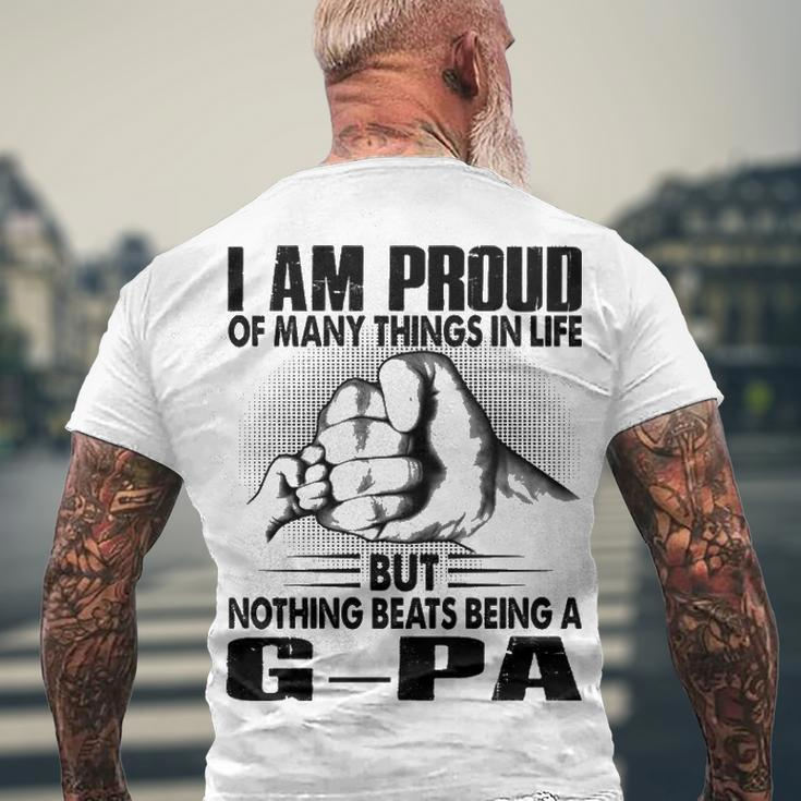 G Pa Grandpa Nothing Beats Being A G Pa Men's T-Shirt Back Print Gifts for Old Men