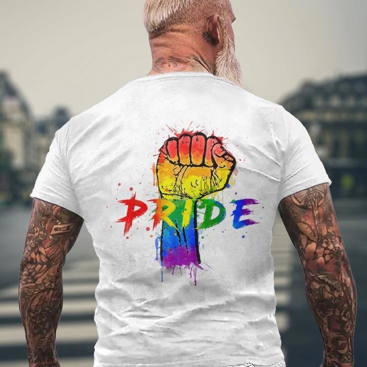 Gay Pride Lgbt For Gays Lesbian Trans Pride Month Men's Back Print T-shirt Gifts for Old Men