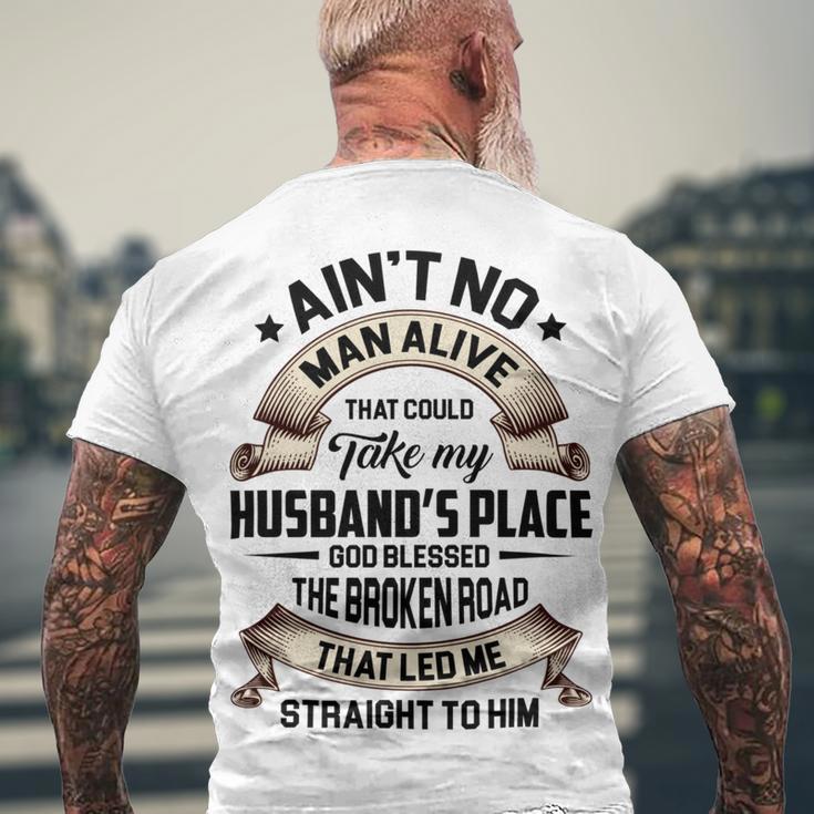 God Blessed The Broken Road Best Gift For Wife Men's Crewneck Short Sleeve Back Print T-shirt Gifts for Old Men