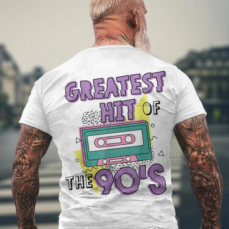 Greatest Hit Of The 90S Retro Cassette Tape Vintage Birthday Men's T-shirt Back Print Gifts for Old Men