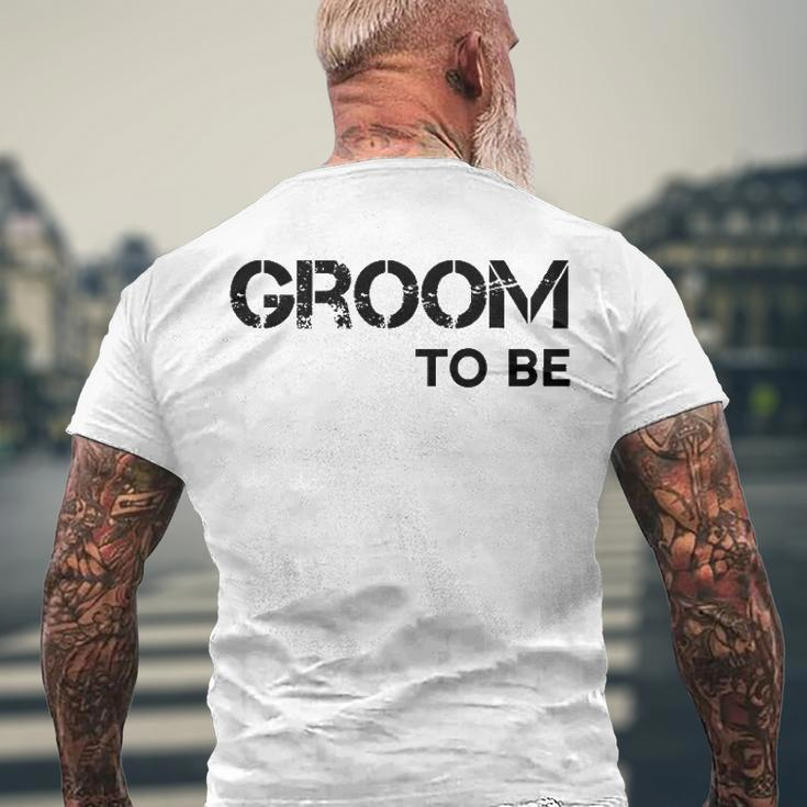 Mens Groom To Be Wedding Party Costume Men's Back Print T-shirt Gifts for Old Men