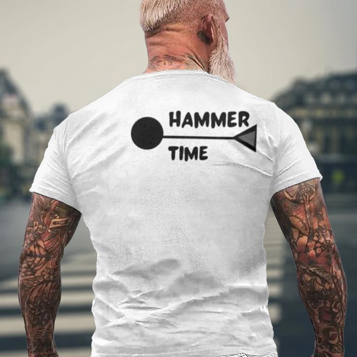 Hammer Time Track And Field Hammer Throw Men's Crewneck Short Sleeve Back Print T-shirt Gifts for Old Men