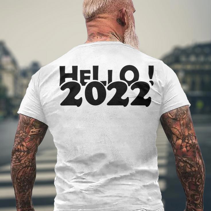 Hello V3 Men's Crewneck Short Sleeve Back Print T-shirt Gifts for Old Men