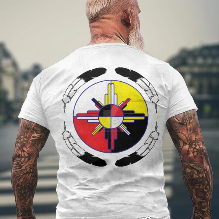 Huchnon Native American Tribe V4 Men's Crewneck Short Sleeve Back Print T-shirt Gifts for Old Men