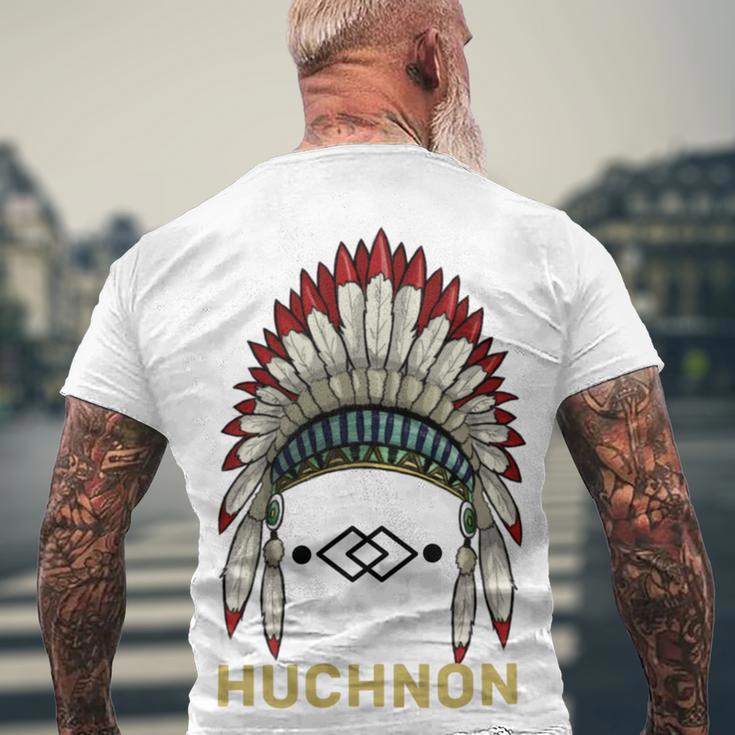 Huchnon Native American Tribe V5 Men's Crewneck Short Sleeve Back Print T-shirt Gifts for Old Men