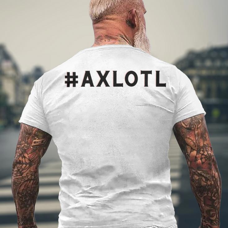 I Axlotl Questions Cute Axlotl V4 Men's Crewneck Short Sleeve Back Print T-shirt Gifts for Old Men