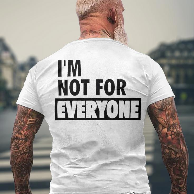 Im Not For Everyone Shirts For Women Funny Saying Sarcastic Novelty Letter Graphic Print Ca Men's Crewneck Short Sleeve Back Print T-shirt Gifts for Old Men