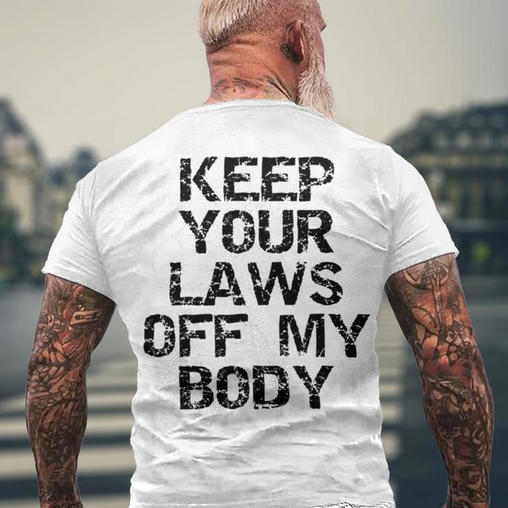 Keep Your Laws Off My Body 226 Shirt Men's Crewneck Short Sleeve Back Print T-shirt Gifts for Old Men