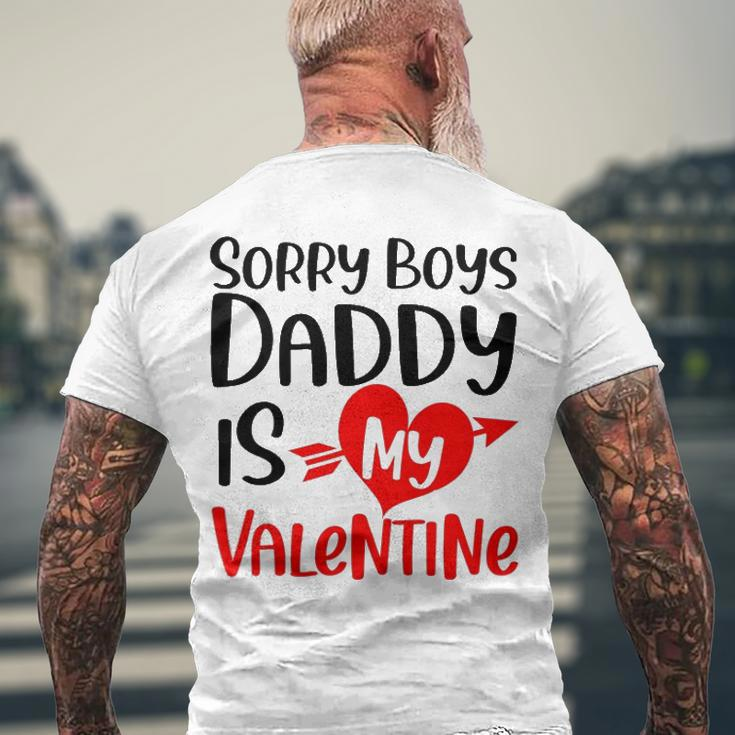 Kids Sorry Boys Daddy Is My Valentine Baby Girl Daughter Men's Back Print T-shirt Gifts for Old Men