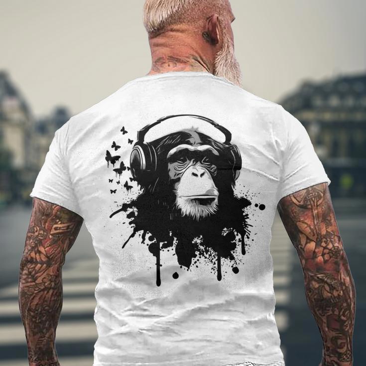 Monkey Business Men's Crewneck Short Sleeve Back Print T-shirt Gifts for Old Men