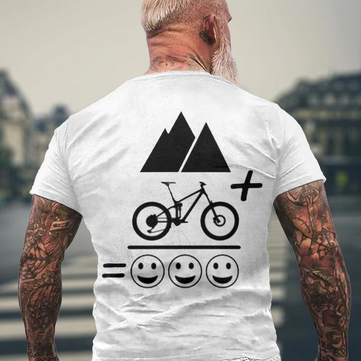 Mountain Biking Funny - Mountain Bike Happiness 194 Shirt Men's Crewneck Short Sleeve Back Print T-shirt Gifts for Old Men