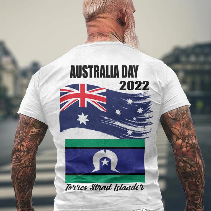 New Australia Day 2022 Men's Crewneck Short Sleeve Back Print T-shirt Gifts for Old Men