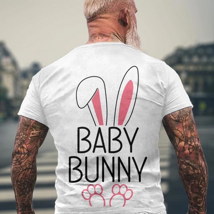 New Baby Bunny Men's Crewneck Short Sleeve Back Print T-shirt Gifts for Old Men