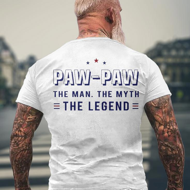 Paw Paw Grandpa Paw Paw The Man The Myth The Legend V4 Men's T-Shirt Back Print Gifts for Old Men