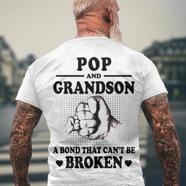 Pop Grandpa Pop And Grandson A Bond That Cant Be Broken Men's T-Shirt Back Print Gifts for Old Men