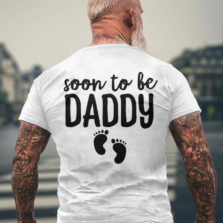 Soon To Be Daddy Pregnancy Announcement Dad Father Men's Back Print T-shirt Gifts for Old Men