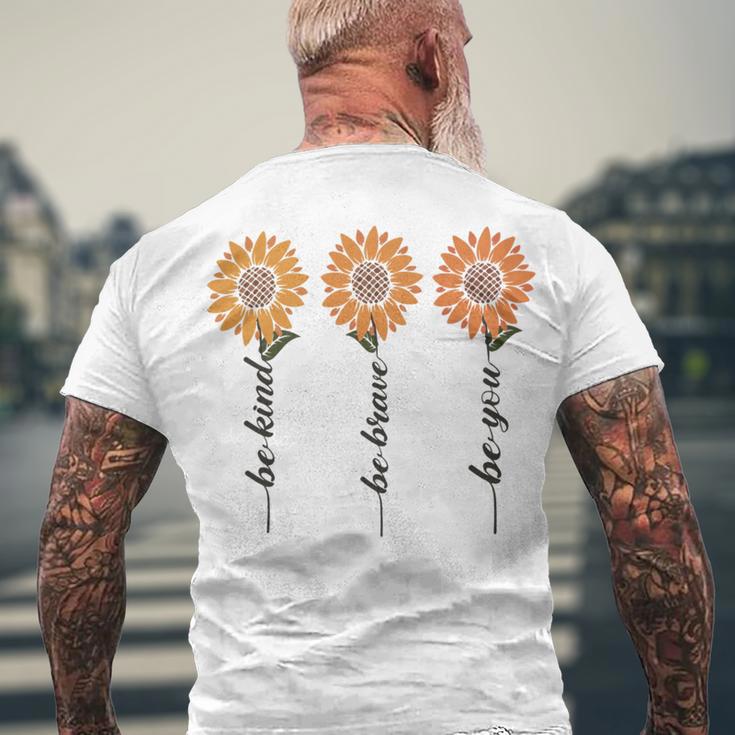 Trending On Summer Floral Women Trending Men's Crewneck Short Sleeve Back Print T-shirt Gifts for Old Men