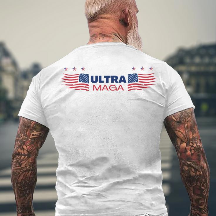 Ulltra Maga Amarican Wings Men's Crewneck Short Sleeve Back Print T-shirt Gifts for Old Men