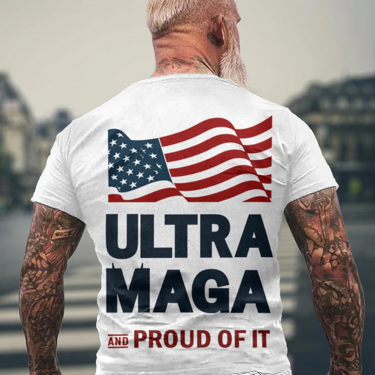 Ultra Maga And Proud Of It Tshirt Proud Ultra Maga Make America Great Again America Tshirt United State Of America Men's Crewneck Short Sleeve Back Print T-shirt Gifts for Old Men
