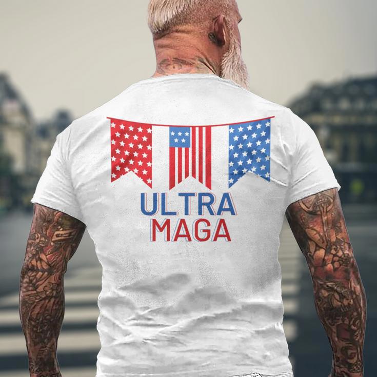 Ultra Maga And Proud Of It V13 Men's Crewneck Short Sleeve Back Print T-shirt Gifts for Old Men