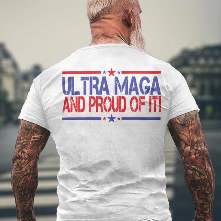 Ultra Maga And Proud Of It V14 Men's Crewneck Short Sleeve Back Print T-shirt Gifts for Old Men