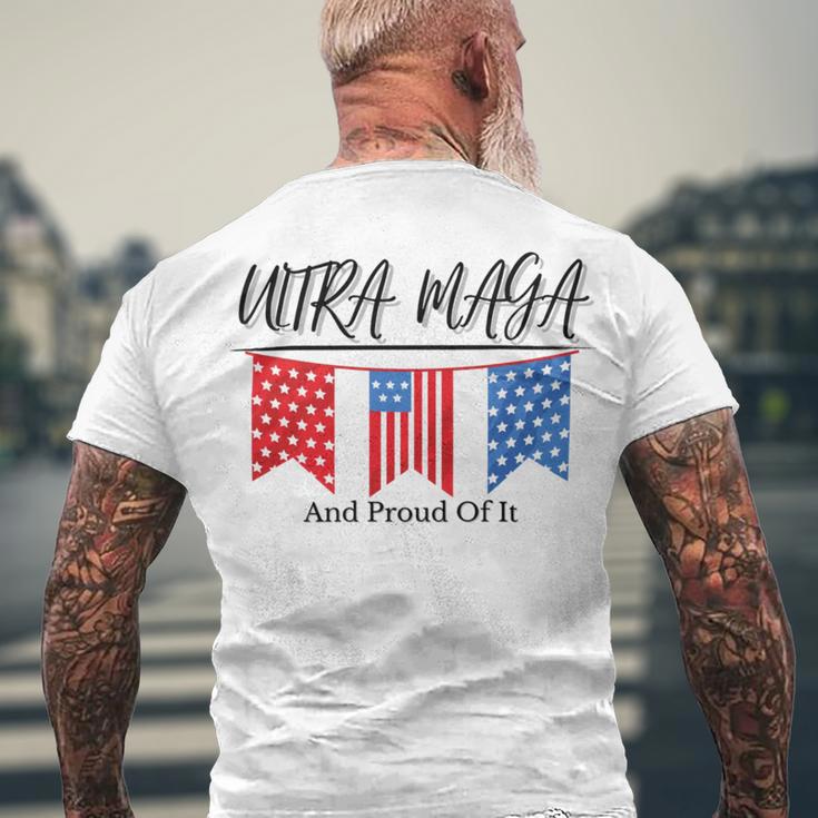 Ultra Maga And Proud Of It V15 Men's Crewneck Short Sleeve Back Print T-shirt Gifts for Old Men