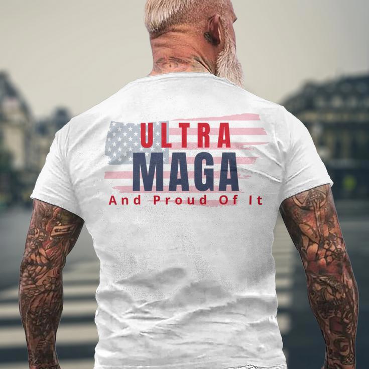 Ultra Maga And Proud Of It V17 Men's Crewneck Short Sleeve Back Print T-shirt Gifts for Old Men