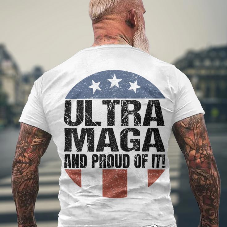 Ultra Maga And Proud Of It V19 Men's Crewneck Short Sleeve Back Print T-shirt Gifts for Old Men