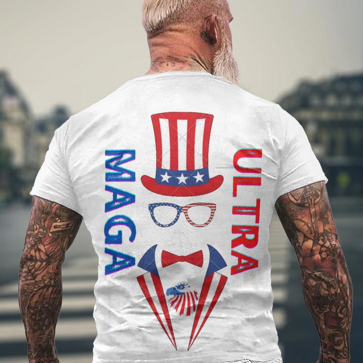 Ultra Maga And Proud Of It V20 Men's Crewneck Short Sleeve Back Print T-shirt Gifts for Old Men