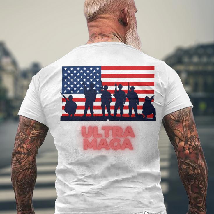 Ultra Maga And Proud Of It V21 Men's Crewneck Short Sleeve Back Print T-shirt Gifts for Old Men