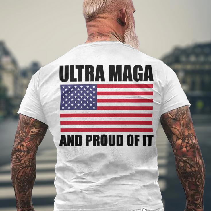 Ultra Maga And Proud Of It V23 Men's Crewneck Short Sleeve Back Print T-shirt Gifts for Old Men