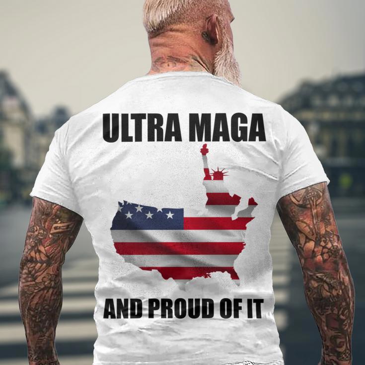 Ultra Maga And Proud Of It V3 Men's Crewneck Short Sleeve Back Print T-shirt Gifts for Old Men