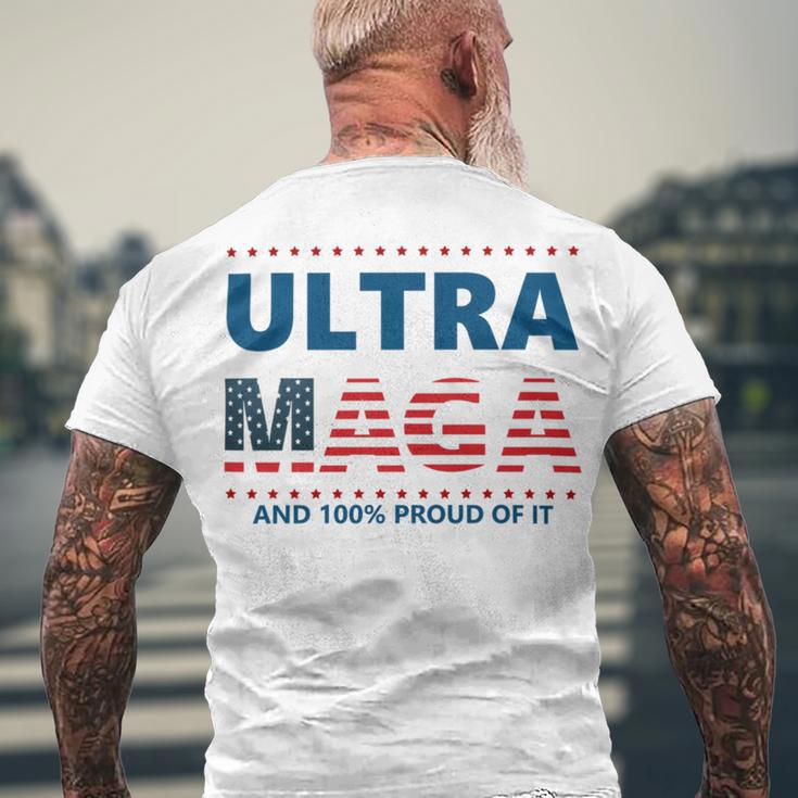 Ultra Maga And Proud Of It V5 Men's Crewneck Short Sleeve Back Print T-shirt Gifts for Old Men