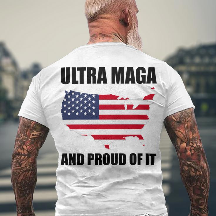 Ultra Maga And Proud Of It V6 Men's Crewneck Short Sleeve Back Print T-shirt Gifts for Old Men