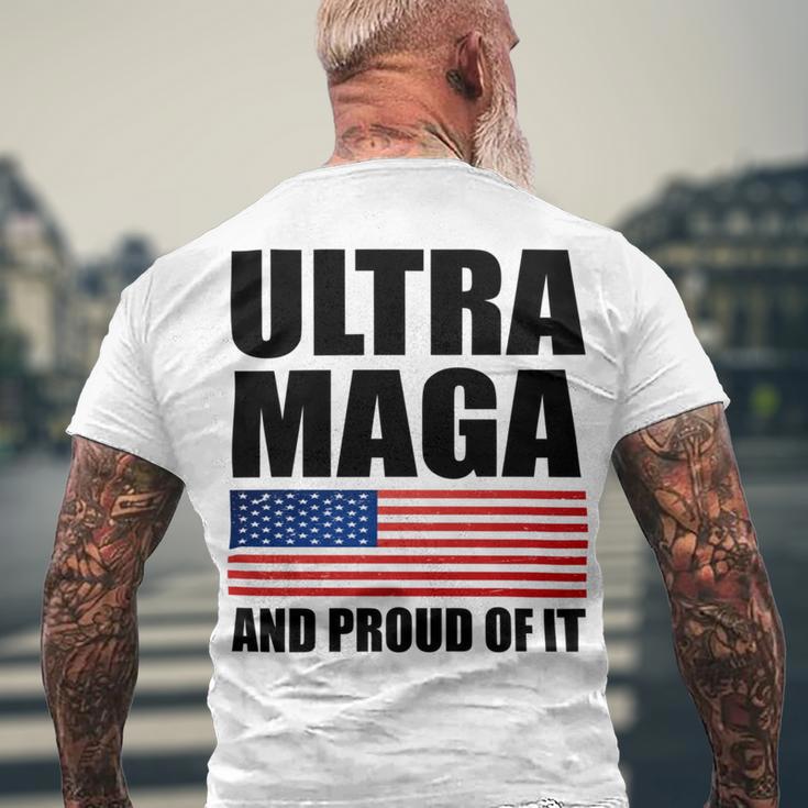 Ultra Maga And Proud Of It V9 Men's Crewneck Short Sleeve Back Print T-shirt Gifts for Old Men