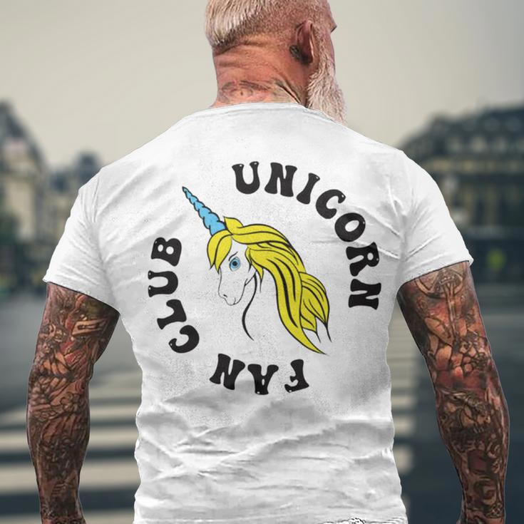 Unicorn Fan Club 17 Trending Shirt Men's Crewneck Short Sleeve Back Print T-shirt Gifts for Old Men