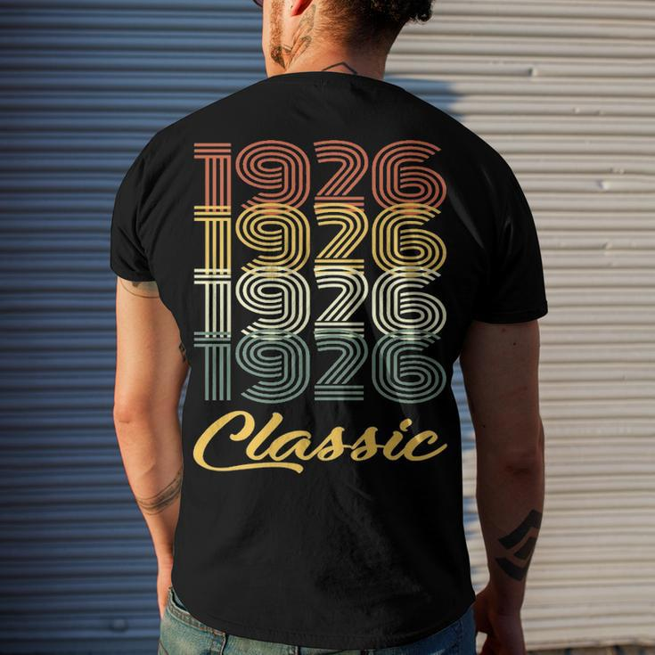 1926 Classic Birthday Men's Crewneck Short Sleeve Back Print T-shirt Gifts for Him