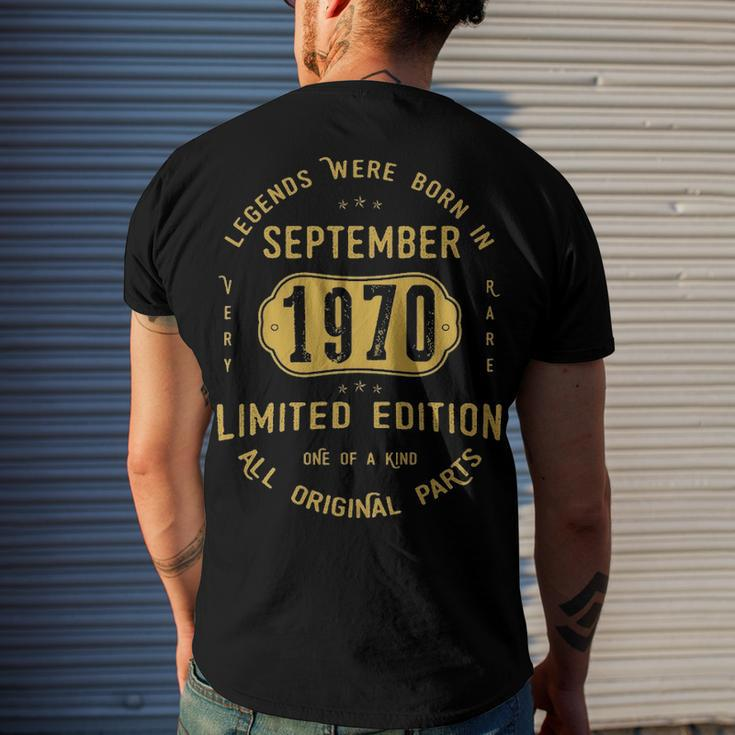 1970 September Birthday 1970 September Limited Edition Men's T-Shirt Back Print Gifts for Him