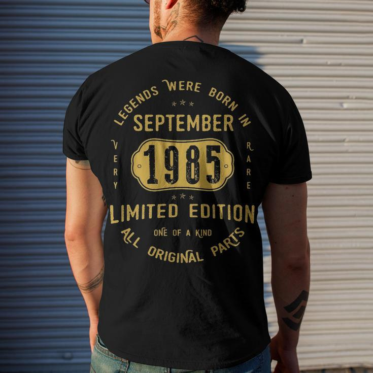 1985 September Birthday 1985 September Limited Edition Men's T-Shirt Back Print Gifts for Him