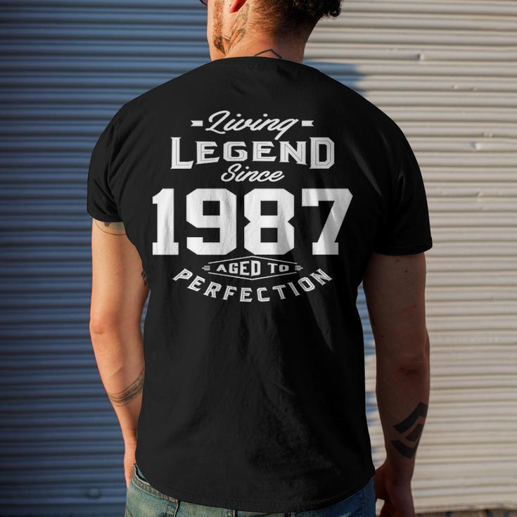 1987 Vintage Stars Birthday T-Shirt - 'Aged To Perfection' 38th Birthday Gift For Men & Women