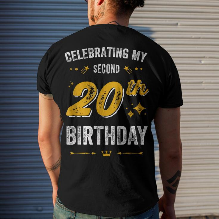 40Th Birthday Celebrating My Second 20Th Birthday Men's T-shirt Back Print Gifts for Him