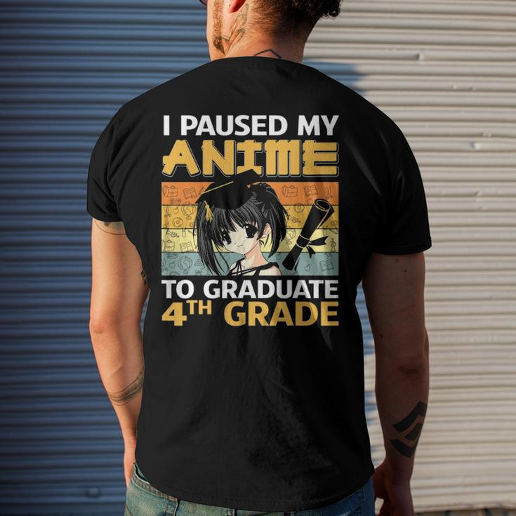 4Th Grade Graduation Anime 2022 Graduate Elementary Girls Men's Back Print T-shirt Gifts for Him