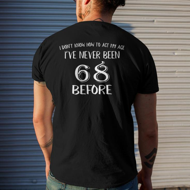 68 Years Old Happy 68Th Birthday Men's Back Print T-shirt Gifts for Him