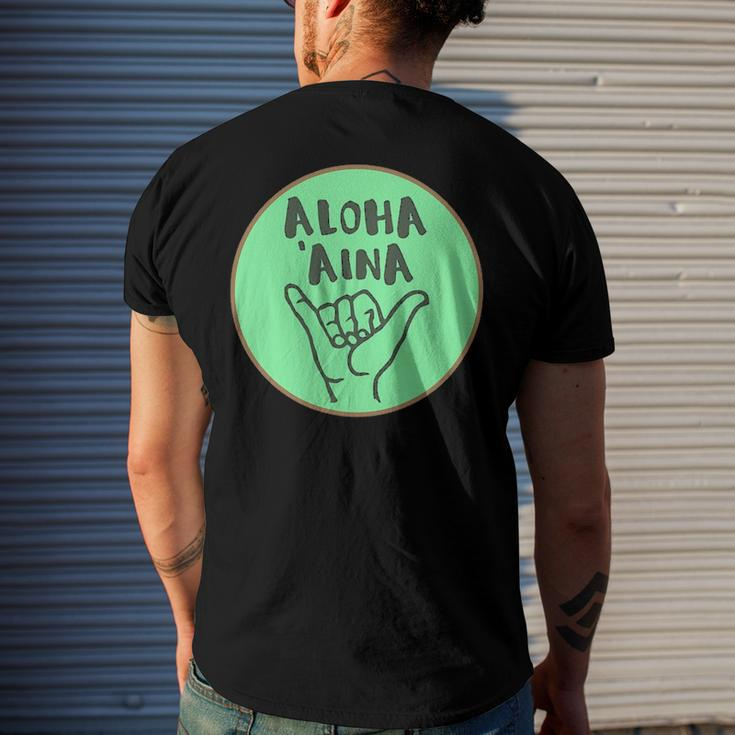 Aloha Aina Love Of The Land Men's Back Print T-shirt Gifts for Him