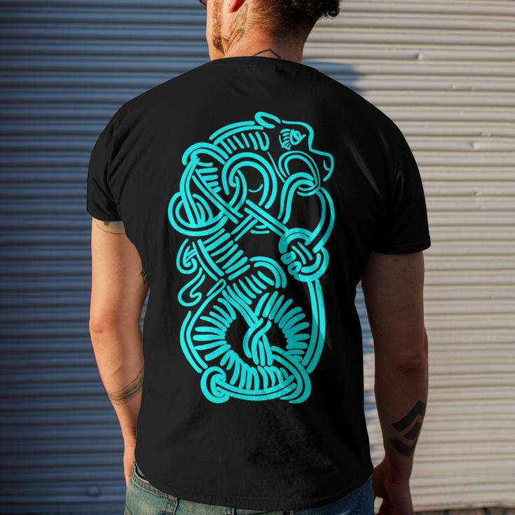 Ancient Viking Dragon Amulet For Nordic Lore Lovers V3 Men's T-shirt Back Print Gifts for Him