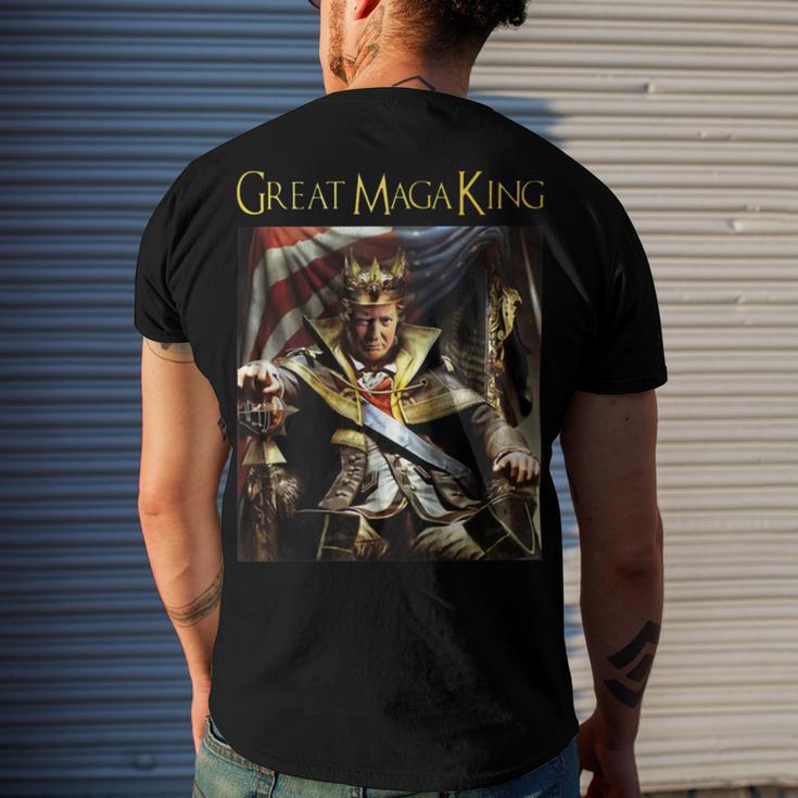 Anti Joe Biden Ultra Maga The Return Of The Great Maga King Men's Crewneck Short Sleeve Back Print T-shirt Gifts for Him