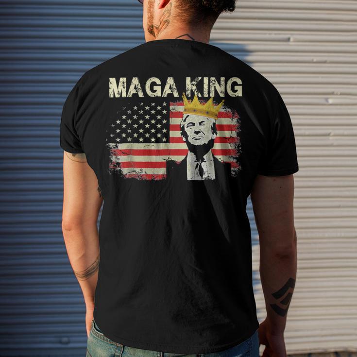 Anti Joe Biden Ultra Maga The Return Of The Great Maga King V2 Men's Crewneck Short Sleeve Back Print T-shirt Gifts for Him